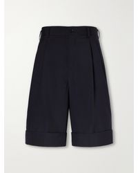 Comme des Garçons - Pleated Wool Shorts - Lyst