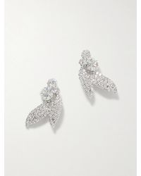 Jennifer Behr - Alvara-Plated Crystal Earrings - Lyst