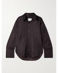 Citizens of Humanity - Camilla Cotton And Silk-Blend Satin Shirt - Lyst