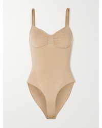 Skims - Seamless Sculpt Brief Bodysuit – Clay – Body - Lyst