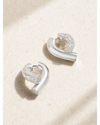 Tabayer - Oera Ohrringe Aus 18 Karat Weißgold Mit Diamanten - Lyst
