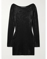 Alexander Wang - Crystal-Embellished Jersey Mini Dress - Lyst