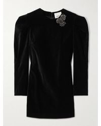 Isabel Marant - Danee Embellished Velvet Minidress - Lyst