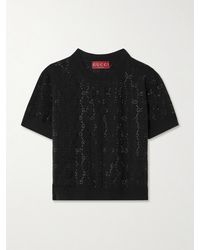 Gucci - Wollpullover Mit Kristallen - Lyst