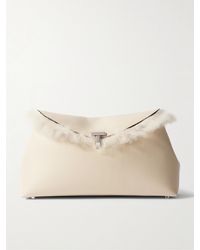TOTEME - T-Lock Clutch Aus Shearling - Lyst