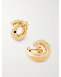 Bottega Veneta - Plated Hoop Earrings - Lyst