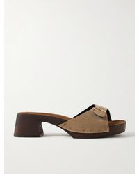 KHAITE - Britt Mules Aus Kalbshaar Mit Schnalle - Lyst