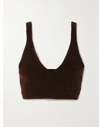 Nanushka - Zosia Bouclé-Knit Merino Wool-Blend Top - Lyst