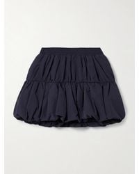 Sea - Mirian Tiered Gathered Faille Mini Skirt - Lyst