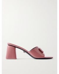 Versace - Barret Embellished Patent-Leather Mules - Lyst