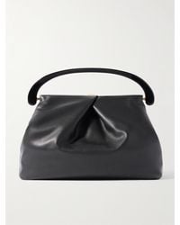 Dries Van Noten - Tote Aus Leder Mit Falten - Lyst