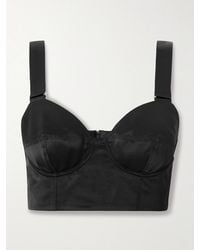 Erdem - Silk-Satin Bustier Top - Lyst