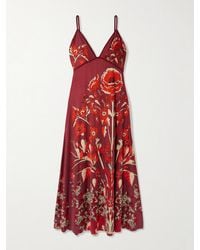 Johanna Ortiz - Sendero De Astromelias Floral-Print Stretch-Jersey Maxi Dress - Lyst