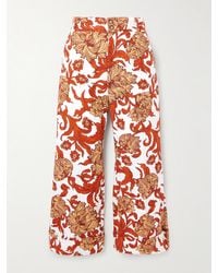 La DoubleJ - Hendrix Printed Cotton-Blend Flared Pants - Lyst