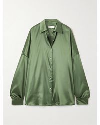 Dries Van Noten - Casia Oversized-Hemd Aus Seidensatin - Lyst