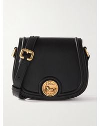 Chloé - Horse Medal Small Textured-Leather Shoulder Bag - Lyst