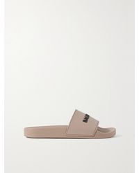 Balenciaga - Piscine Logo-Embossed Rubber Slides - Lyst