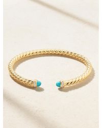 David Yurman - Cablespira Flex 18-Karat, And Diamond Cuff - Lyst