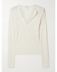 Max Mara - Urlo Ribbed Silk And Cashmere-Blend Sweater - Lyst