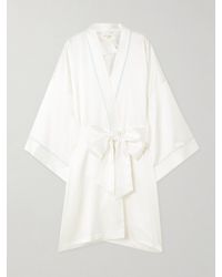 Olivia Von Halle - Mimi Silk-Satin Robe - Lyst