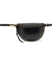 Isabel Marant Skano Studded Leather Belt Bag - Black