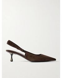 Jimmy Choo - Amel 50 Suede Slingback Pumps - Lyst