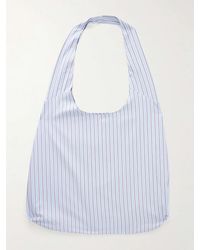 Gohar World - Port Striped Cotton Shoulder Bag - Lyst