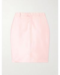 Gucci - Silk-Satin Mini Skirt - Lyst