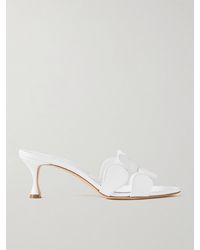 Manolo Blahnik - Haribalmu 50 Leather Mules - Lyst