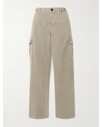 James Perse - Cargohose Mit Geradem Bein Aus Twill Aus Einer Baumwollmischung - Lyst
