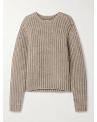 KHAITE - Natt Ribbed Cashmere Sweater - Lyst