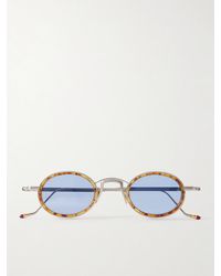 Jacques Marie Mage - Round-Frame Titanium And Acetate Sunglasses - Lyst