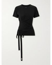 adidas Originals - Y-3 T-Shirt Aus Jersey Aus Einer Lyocell-Mischung Mit Streifen Zum Binden - Lyst