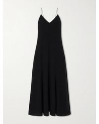 KHAITE - Iben Tulle-Trimmed Cotton-Blend Midi Dress - Lyst