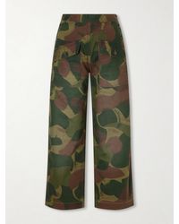 RRL - Camouflage-Print Cotton Wide-Leg Pants - Lyst