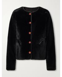 Blazé Milano - Tatoosh Leather-Trimmed Shearling Jacket - Lyst