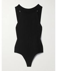 KHAITE - Campagna Open-Back Stretch-Knit Thong Bodysuit - Lyst