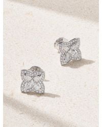 De Beers London - Lotus By De Beers 18-Karat Diamond Earrings - Lyst