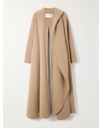 Alaïa - Belted Wool And Cashmere-Blend Hooded Coat - Lyst