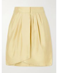 LeKasha - Kamas Silk Pleated Wrap Skirt - Lyst