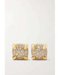 David Yurman Châtelaine 18-karat Gold Diamond Earrings - Metallic