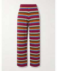 Bode - Starkey Striped Cotton Straight-Leg Pants - Lyst