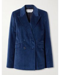 Gabriela Hearst - Angela Double-Breasted Cotton-Corduroy Blazer - Lyst