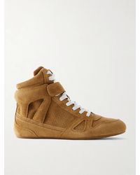Isabel Marant - Senny Perforated Suede High-Top Sneakers - Lyst