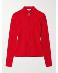 Victoria Beckham - Pull À Capuche En Laine Mérinos Mélangée - Lyst