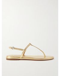 Aeyde - Nala Metallic Leather Sandals - Lyst