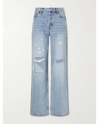 Still Here - Painter Distressed Mid-Rise Straight-Leg Jeans - Lyst