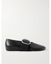 Jil Sander - Mary-Jane-Ballerinas Aus Leder - Lyst