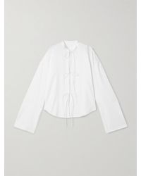 Adam Lippes - Mick Oversized-Hemd Aus Biobaumwollpopeline Mit Streifenstruktur - Lyst