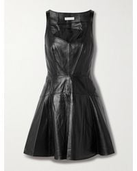 Ulla Johnson - Thais Paneled Leather Mini Dress - Lyst